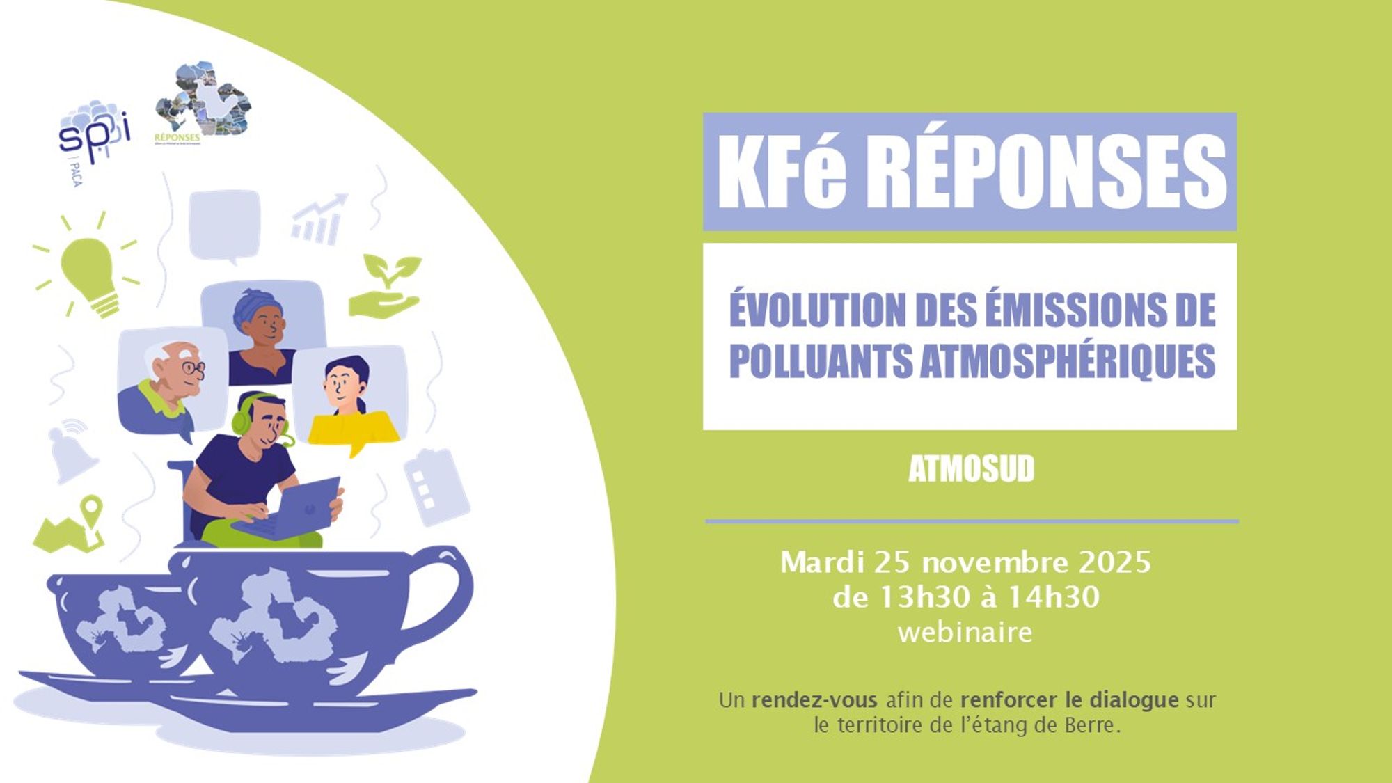 KFé RÉPONSES : Évolution des émissions de polluants atmosphériques des 21 communes du pourtour de l'étang de Berre