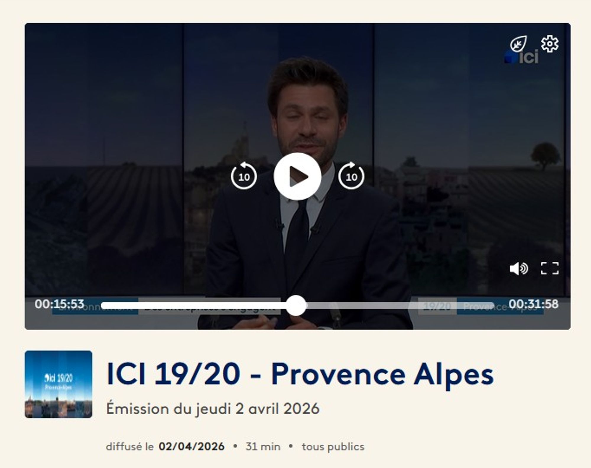 ICI 19/20 - Provence Alpes