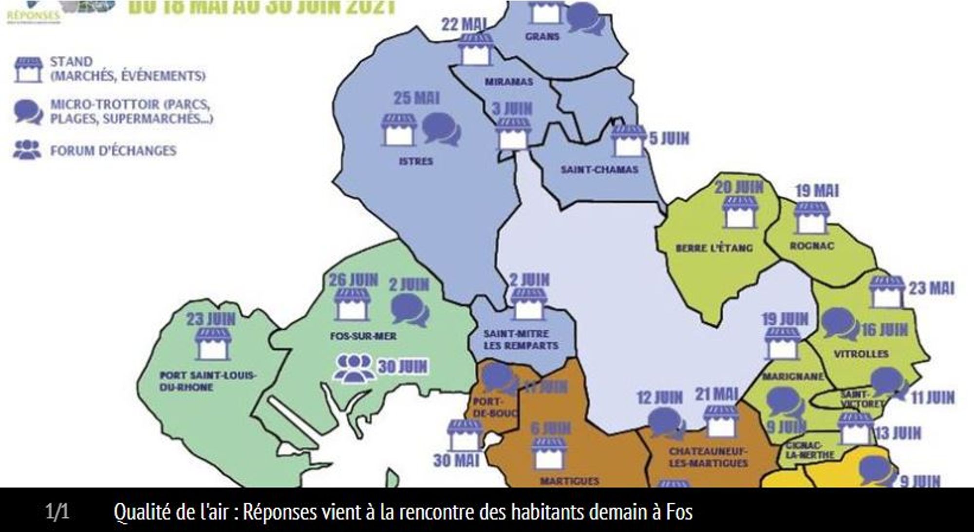 Qualité de l'air : Réponses vient à la rencontre des habitants demain à Fos