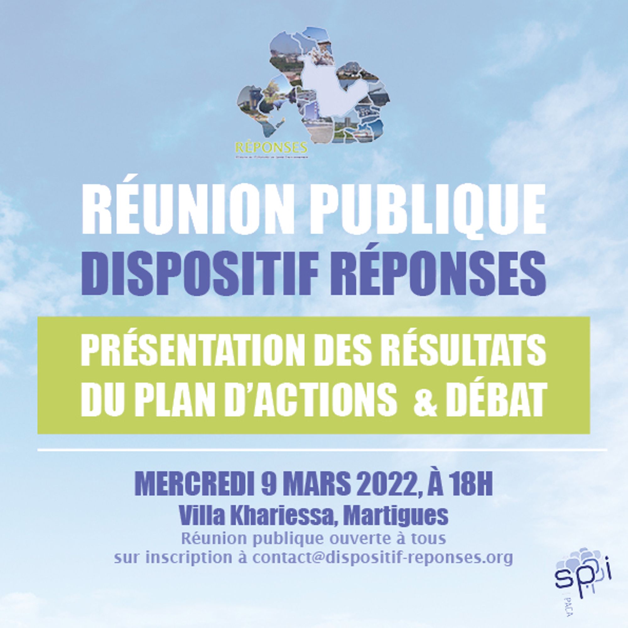 Dispositif RÉPONSES : réunion publique de présentation de l'avancement du plan d'actions le 9 mars