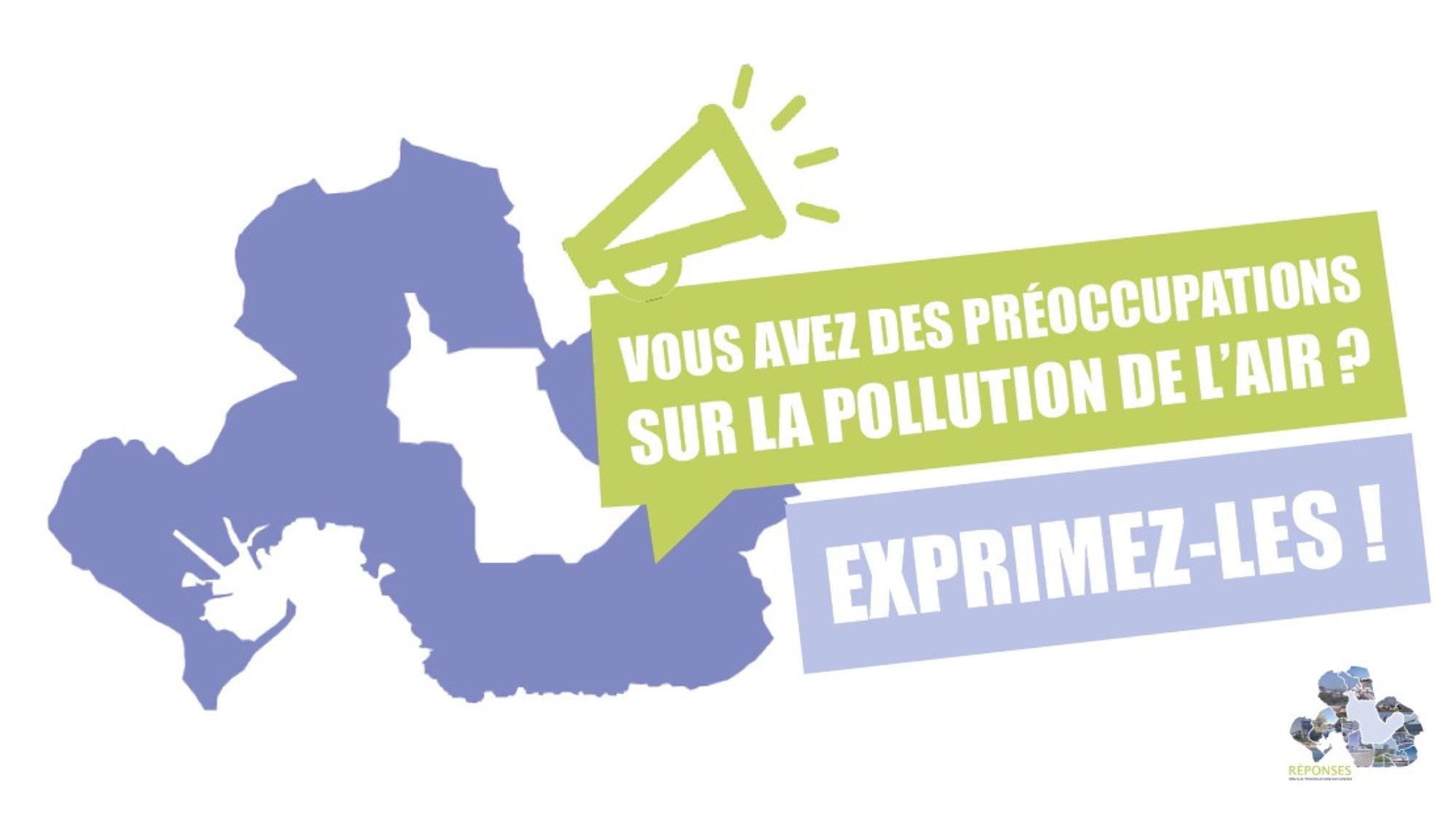 Visuel du sondage RÉPONSES des préoccupations sur la pollution de l'air
